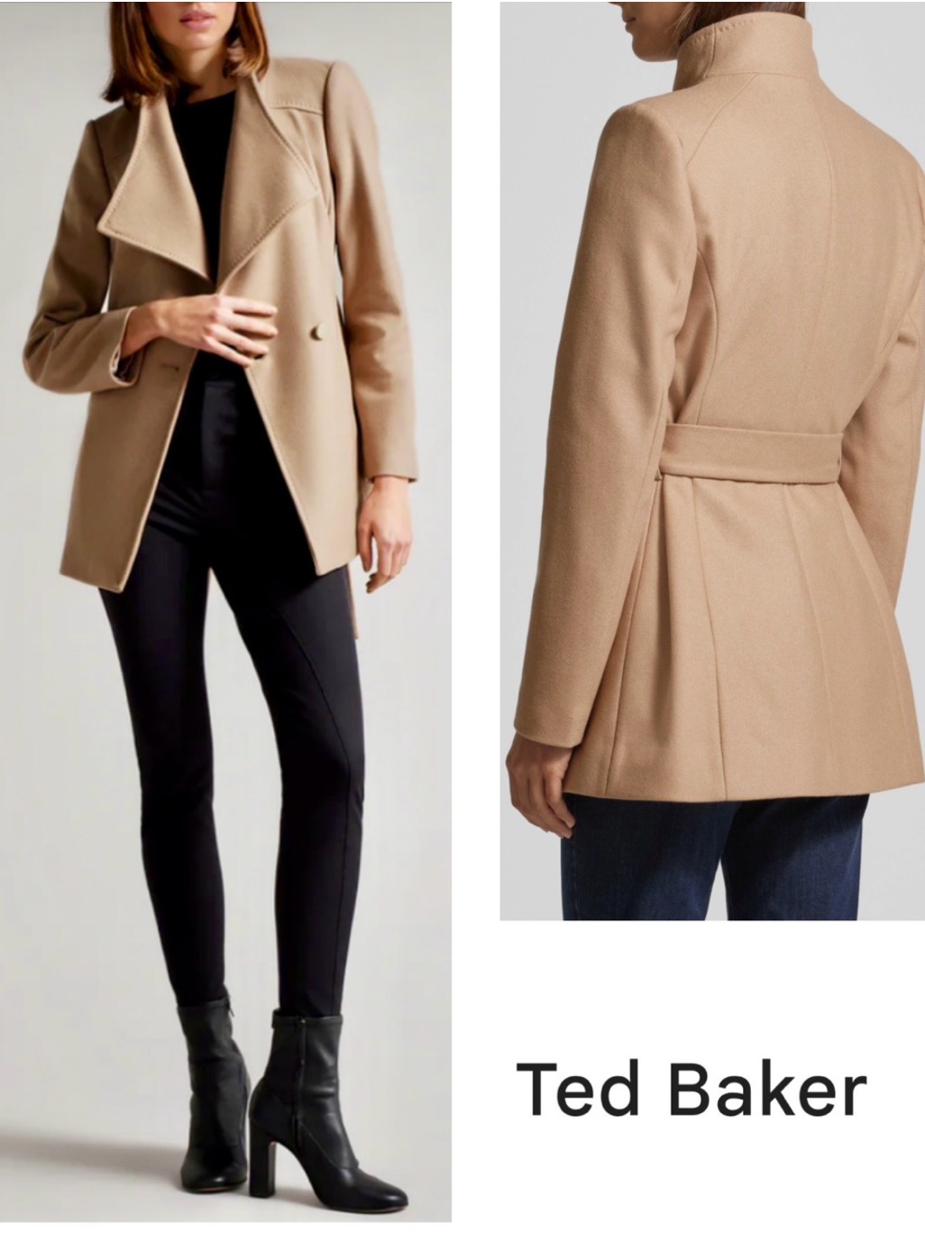 Ted Baker Wool-Cashmere Belted Coat